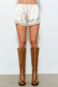 Cream Satin Short