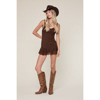 Lined Laced Mini Dress