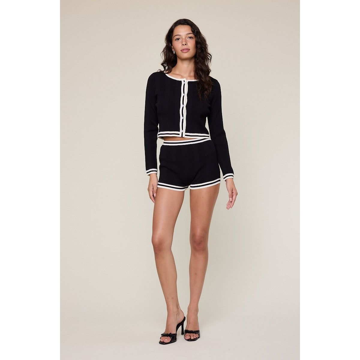 Sag Harbor Cardigan in Black