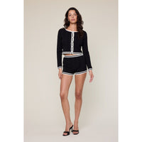 Sag Harbor Cardigan in Black