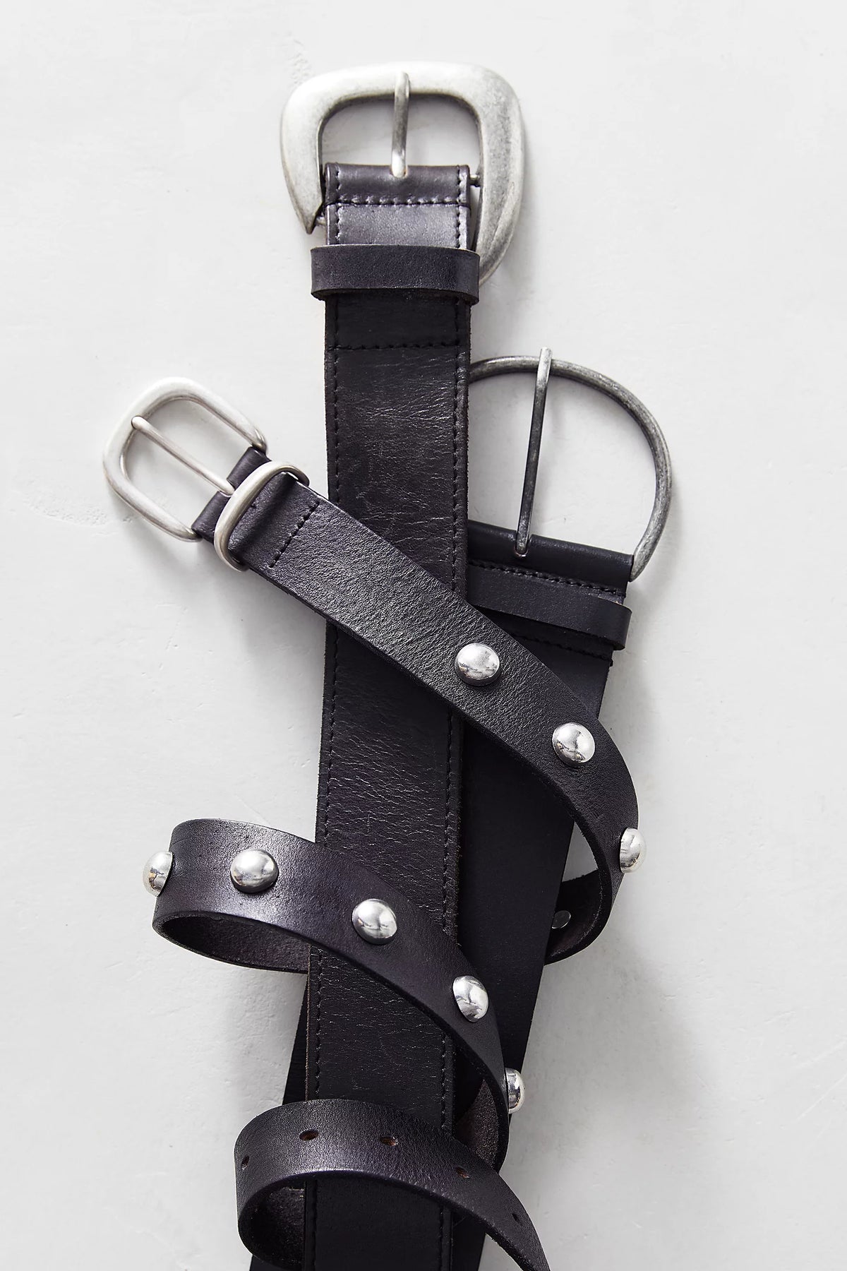 Rhodes Stud Belt - In Black