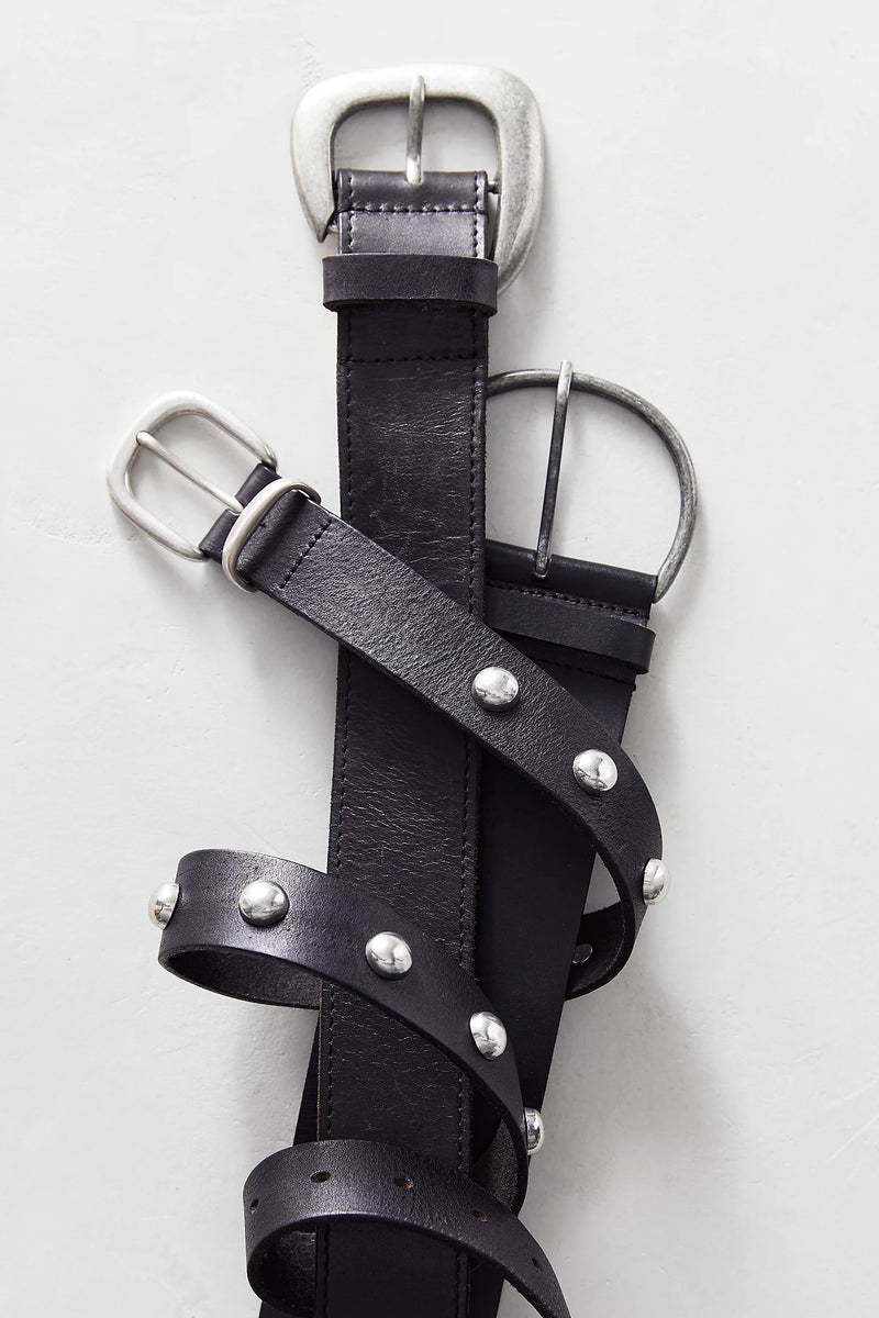 Rhodes Stud Belt - In Black