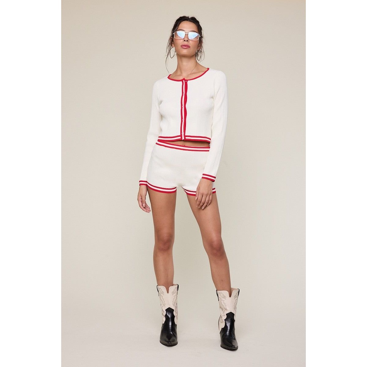 Sag Harbor Cardigan in White