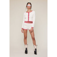 Sag Harbor Cardigan in White