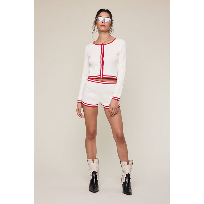 Sag Harbor Cardigan in White