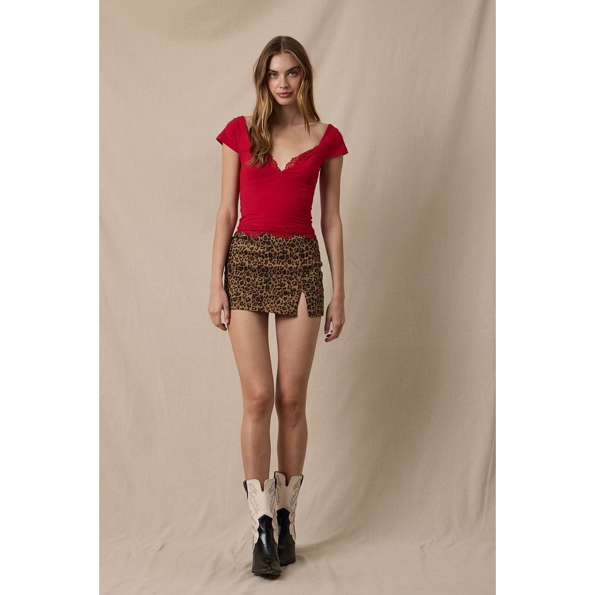 Cap Sleeve Cami in Red
