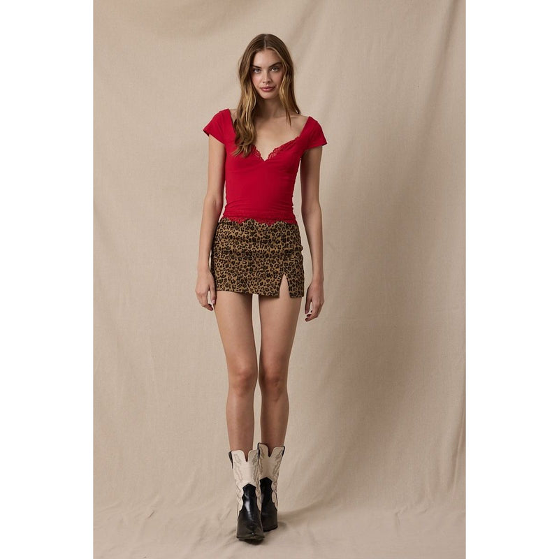 Cap Sleeve Cami in Red