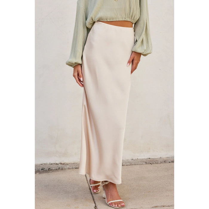 Claudette Satin Skirt
