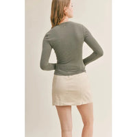 Hey Henley Top (2 Colors)