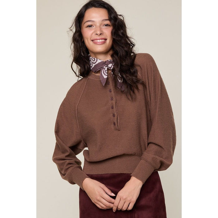Lazy Sweater in Mocha