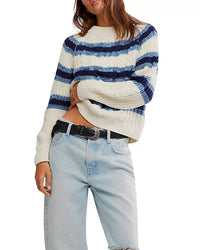 Frankie Cable Stripe Sweater