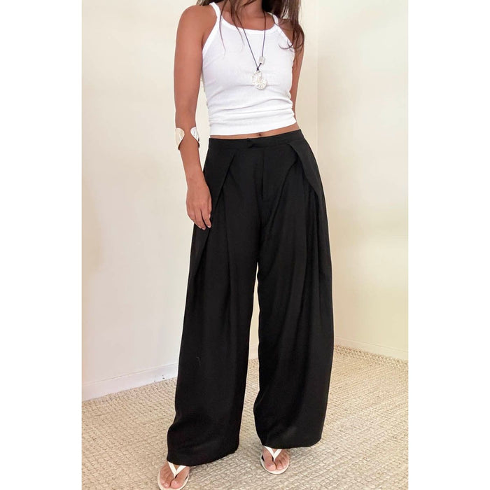High Waisted Linen Pants