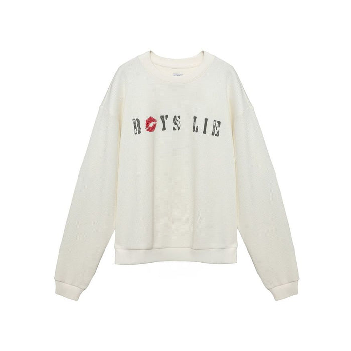 Cadet White Kara Crewneck