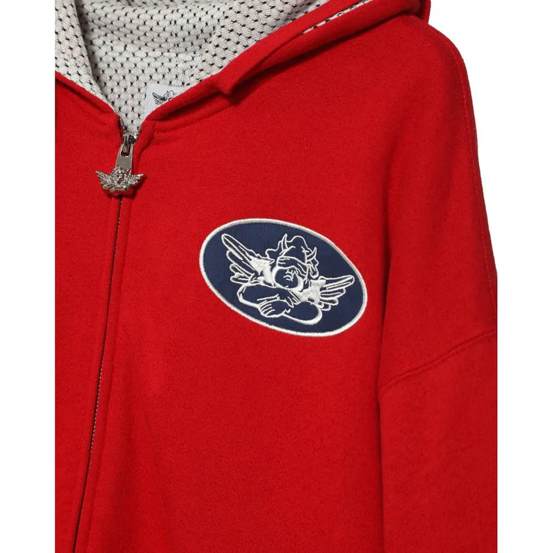 Red Flags Harley Zip Up Hoodie
