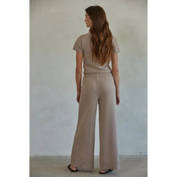 Cozy Travel Top - Mocha (Part of a Matching Set)