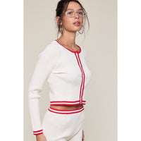Sag Harbor Cardigan in White