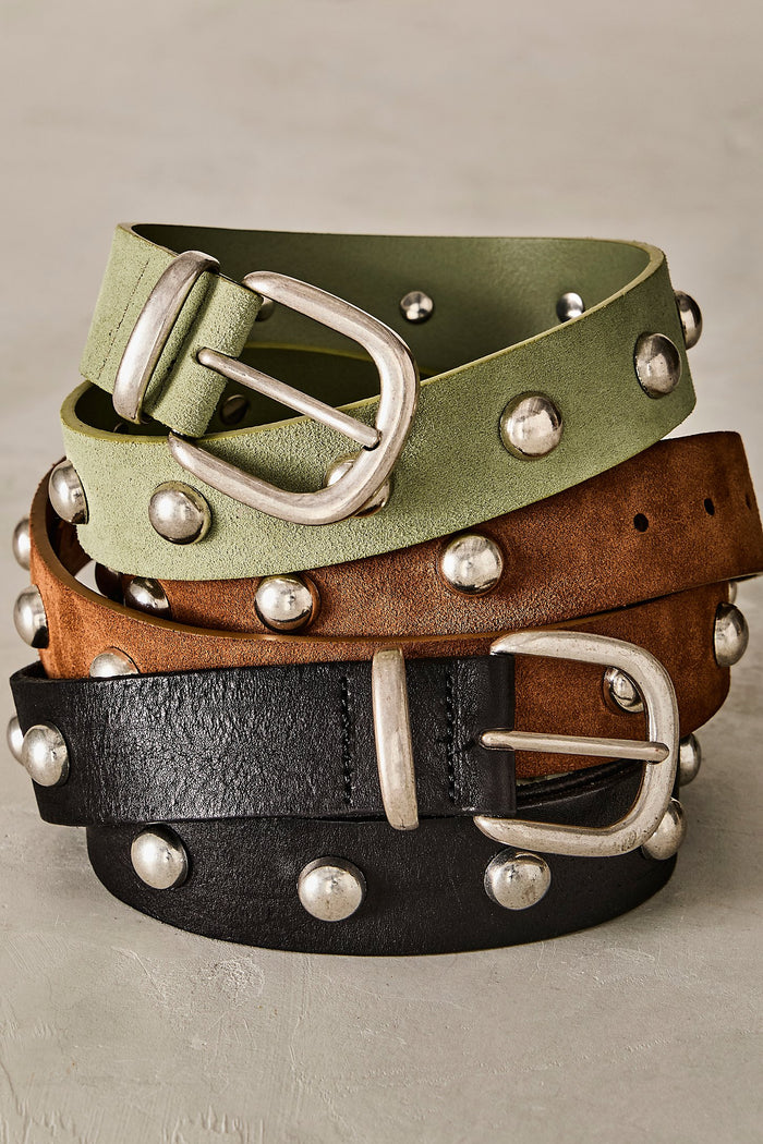 Rhodes Stud Belt - In Black