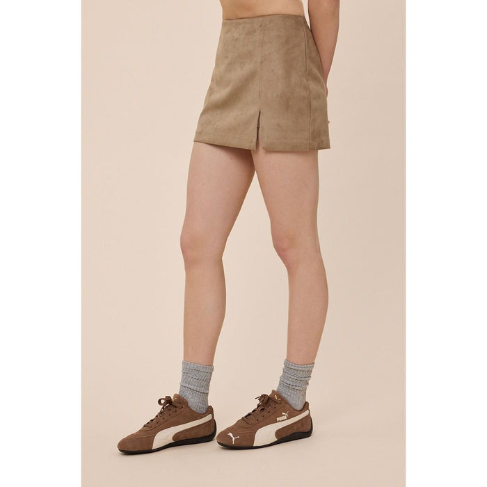 Sueded Skort