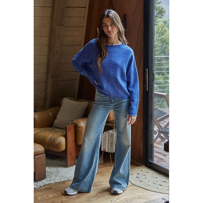 The Polly Sweater in Royal Blue
