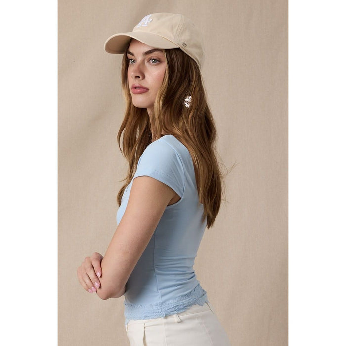 Cap Sleeve Cami in Baby Blue