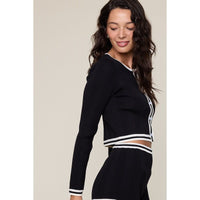 Sag Harbor Cardigan in Black