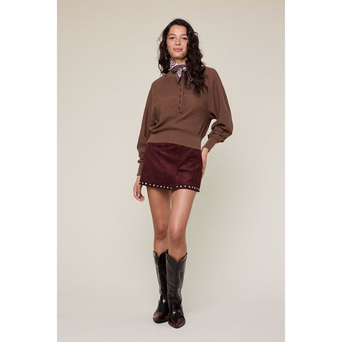 Lazy Sweater in Mocha