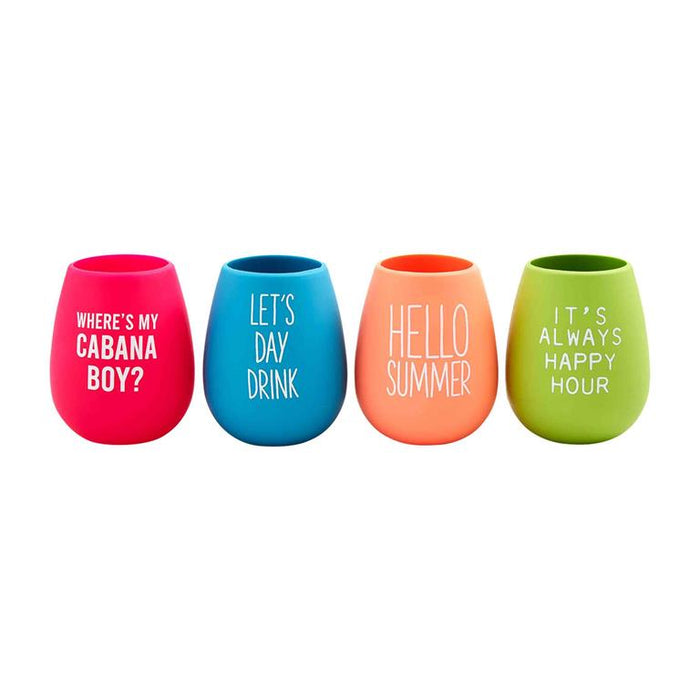 Silicone Wine Glass Set